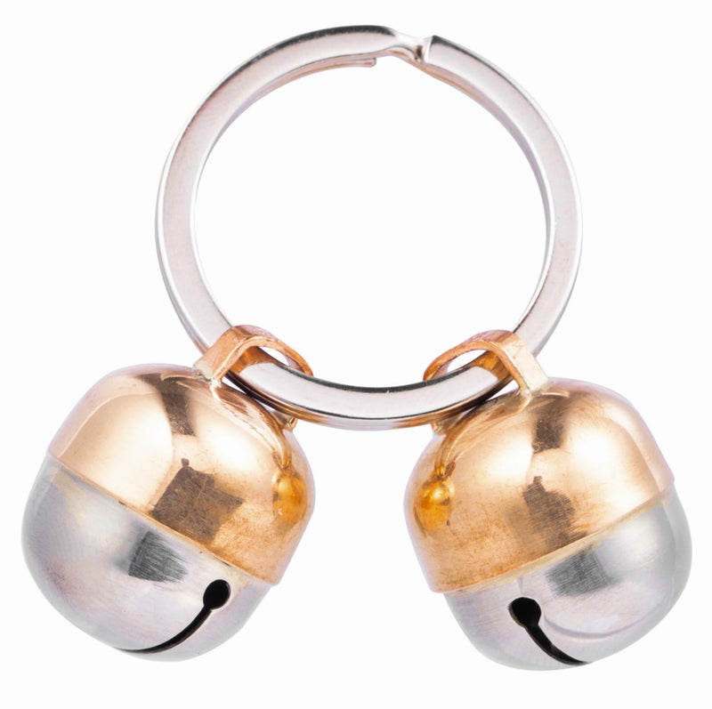 Beau's Bells 2 Extra Loud Cat & Dog Bells | Pet Tracker | Save Birds & Wildlife | Luxury Handmade Copper (Large) - Image 1